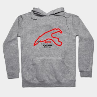 Spa-Francorchamps Track Graphic Apparel and other similar printed products Hoodie